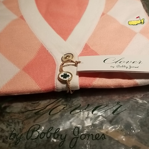 Classic Clover by Bobby Jones Argyle Cardigan - Picture 3 of 8